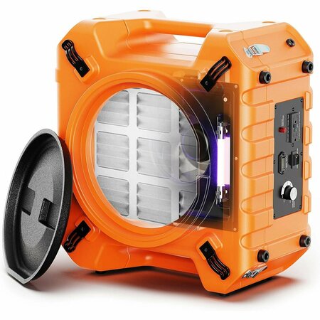 ALORAIR Air Filter System AIR SCRUBBER UV-C LIGHT STERILIZATION PureAiro HEPA Pro 970-Orange